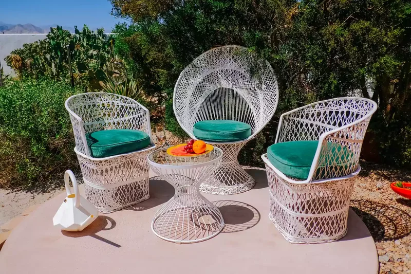 57 Stunning Garden Decor Ideas to Transform Your Outdoor Space 20 Embrace Retro Furniture