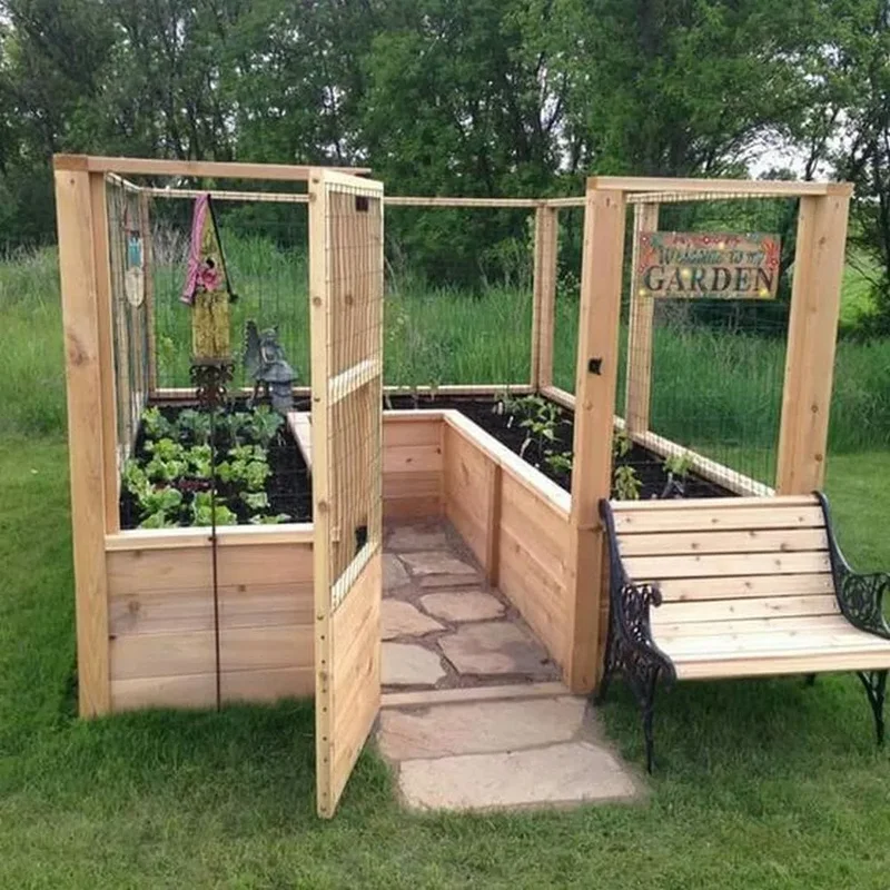 32 Creative Raised Garden Bed Ideas for Your Outdoor Space 6 Enclosed Raised Beds