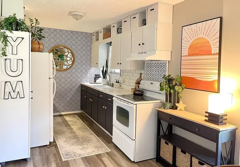 20 Beautiful Kitchen Accent Wall Ideas to Transform Your Space 13 Enhance Your Galley Kitchen in a Snap