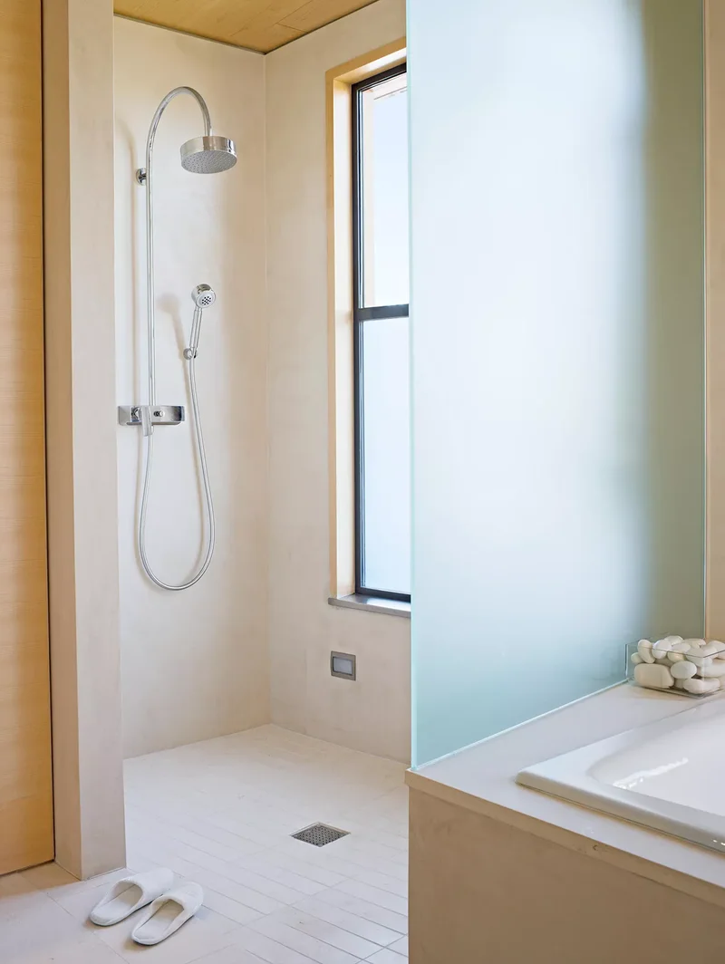 22 Stunning Bathroom Shower Designs for Your Dream Space 13 Etched Glass Panel