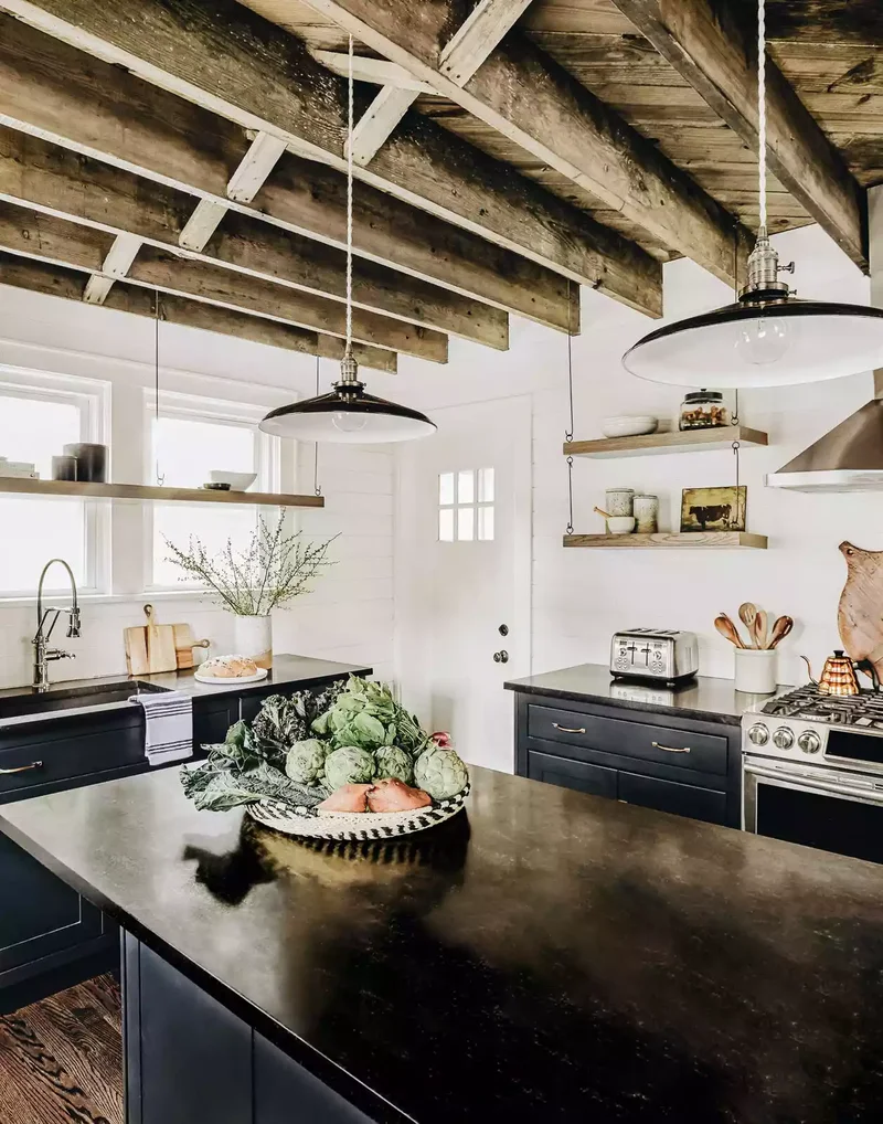 Exposed a Wood Ceiling