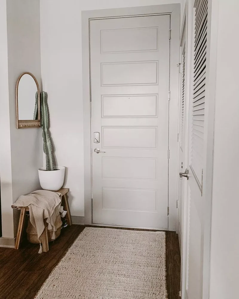 30 Creative Door Painting Ideas for Your Home Interior 4 Faint Gray