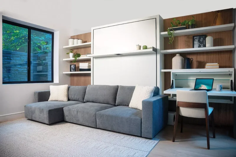 33 Space-Saving Murphy Bed Ideas We Love for Your Home 29 Family Room Murphy Bed