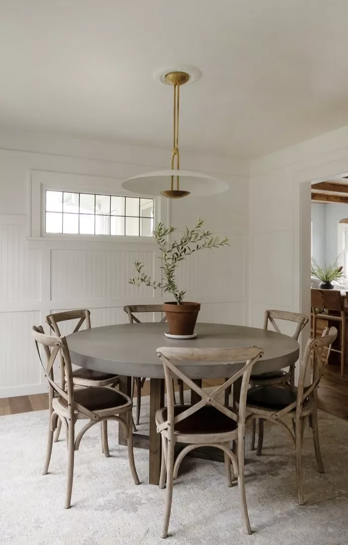 Farmhouse Kitchen With Olive Tree