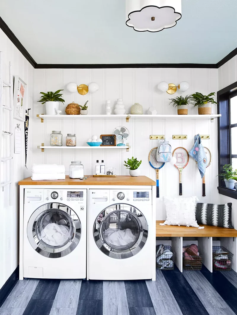 13 Dual-Purpose Mudroom Laundry Room Ideas for Your Home 7 Farmhouse Laundry Room