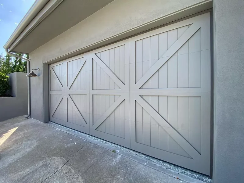 52 Stunning Garage Door Ideas to Boost Your Curb Appeal 44 Farmhouse-Style Garage Door