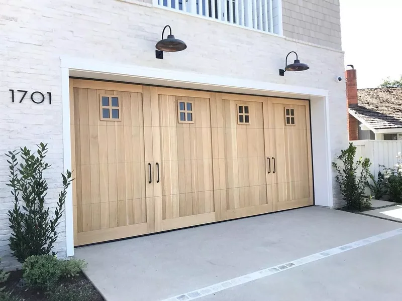 52 Stunning Garage Door Ideas to Boost Your Curb Appeal 24 Faux Side-Hinged Doors