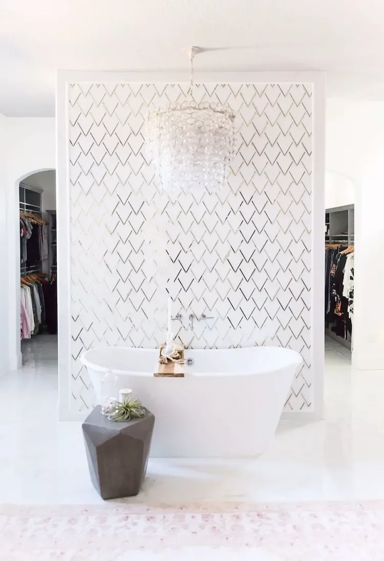 102 Beautiful Bathroom Design Ideas You'll Love to Recreate 56 Feature Wall Divider