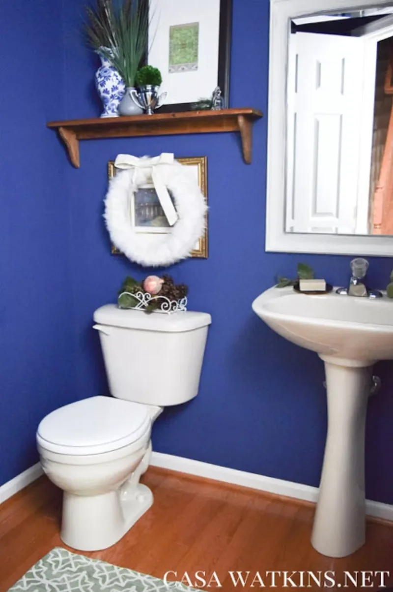 Decorating Your Bathroom for Christmas: 32 Festive Ideas 25 Fill a Tray With Pinecones