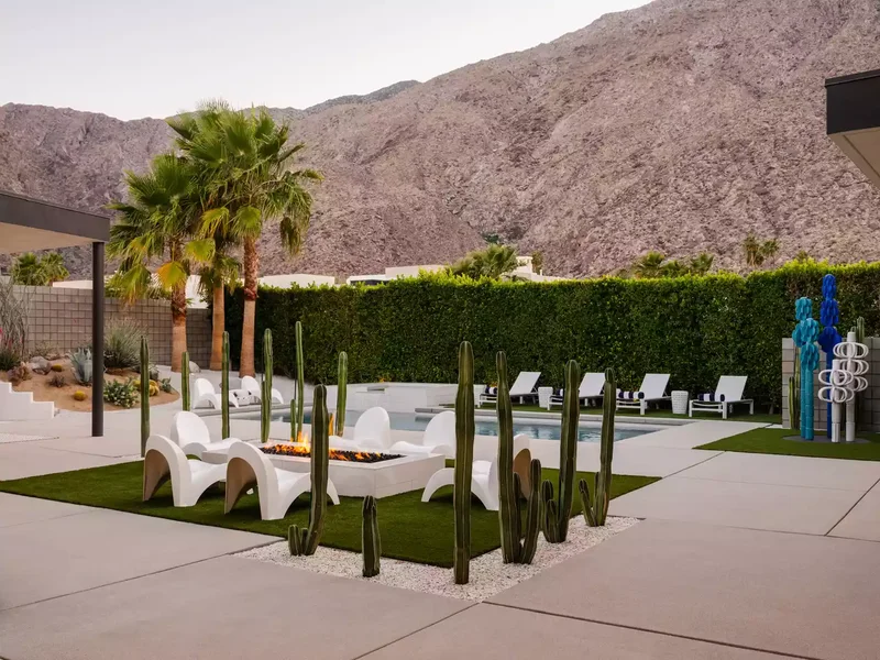 Fire Pit With Landscaping