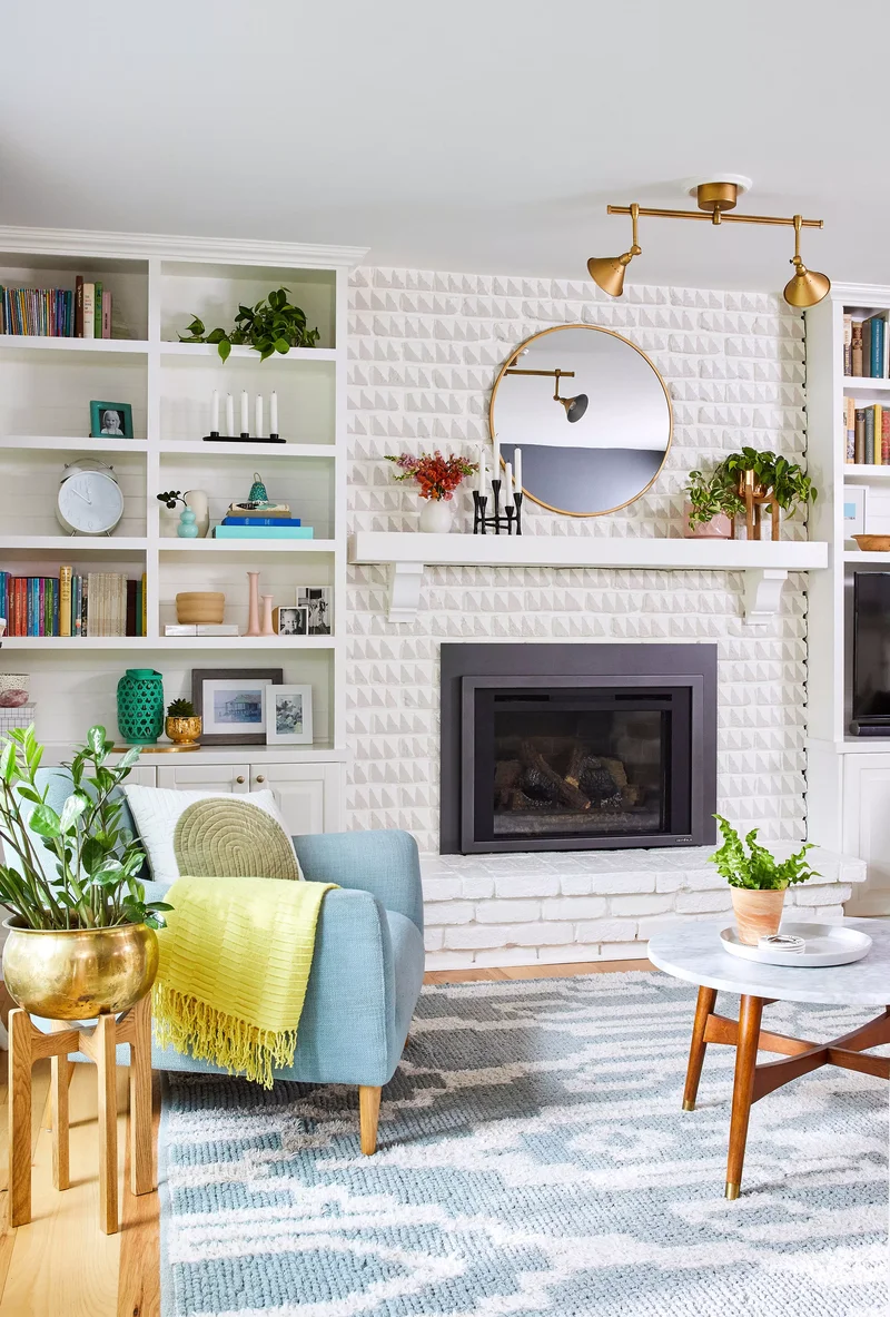 37 Accent Wall Ideas to Completely Transform Your Living Room 18 Fireplace Accent Wall