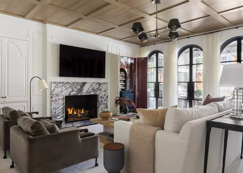 67 Fireplace Designs for a Cozy Focal Point in Your Space 60 Flat Modern Marble Surround