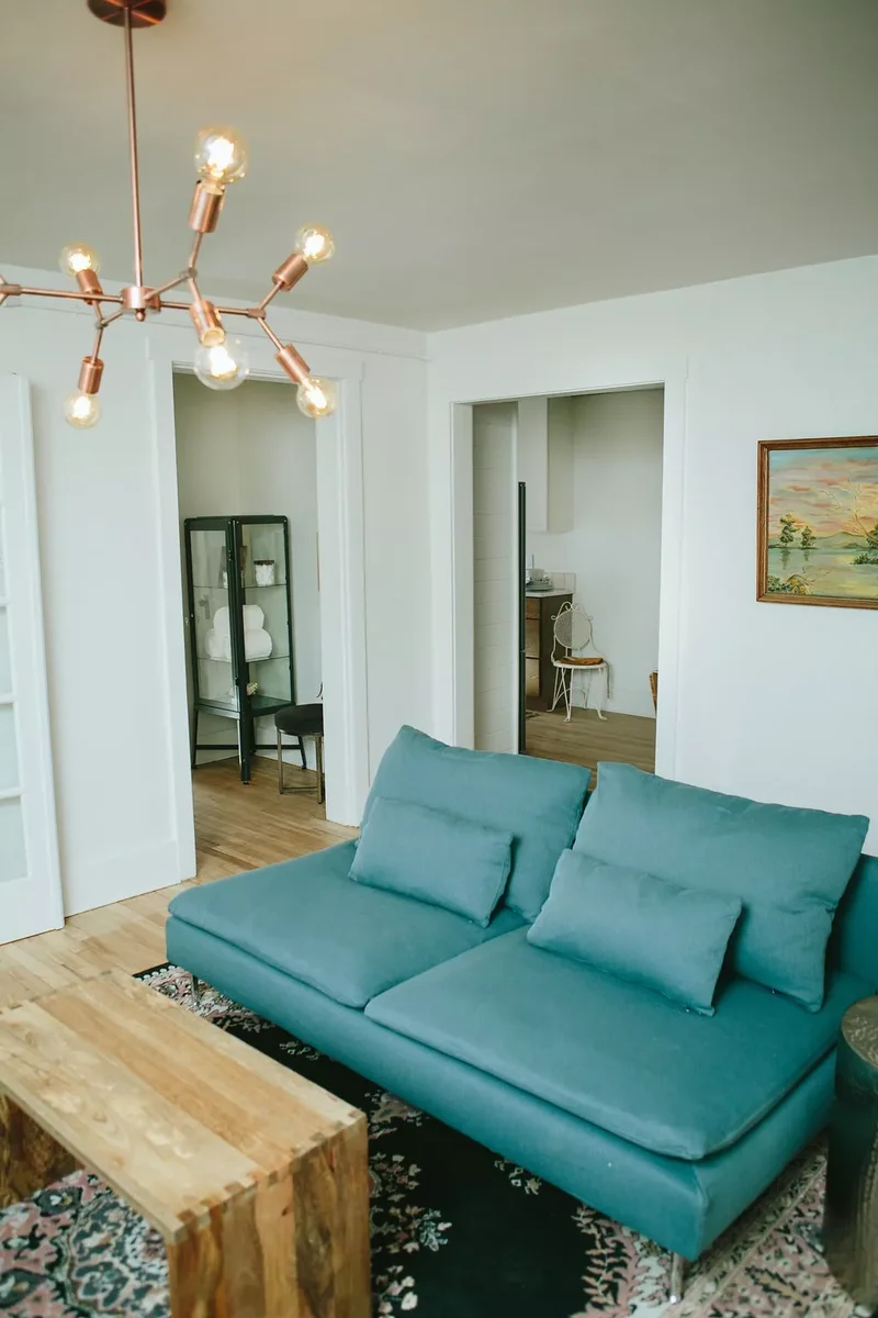 Float a Small Blue Couch