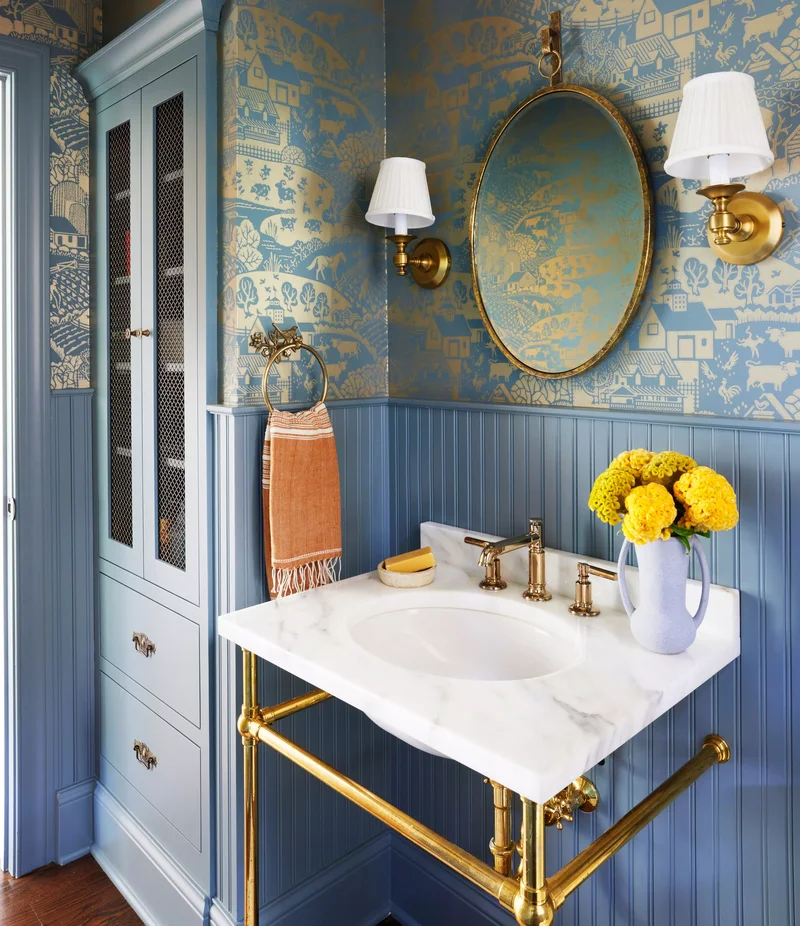 Floating Bathroom Countertop Idea