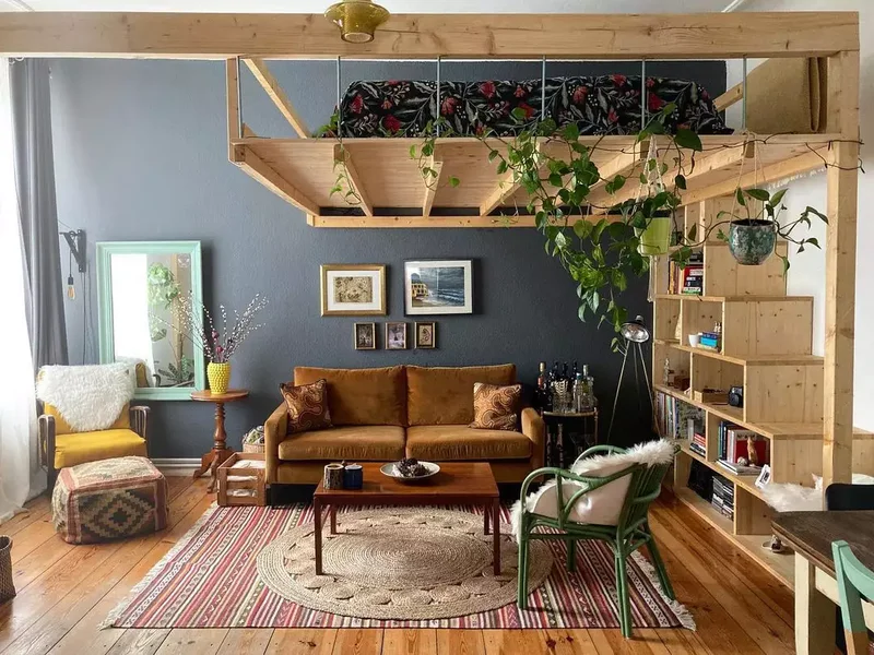 17 DIY Loft Bed Solutions to Maximize Your Small Room Space 10 Floating Wooden Loft Bed