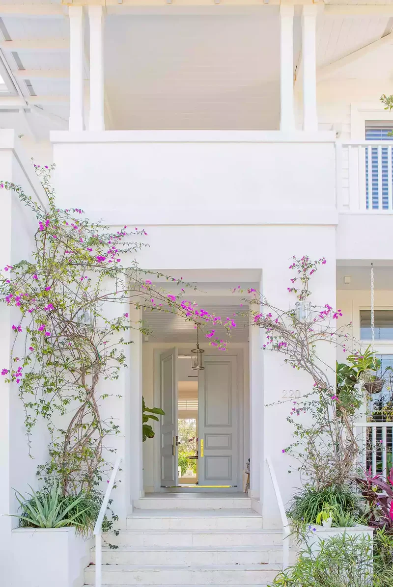 21 Front Entry Designs That Impress Before the Door Opens 13 Flowering Vines