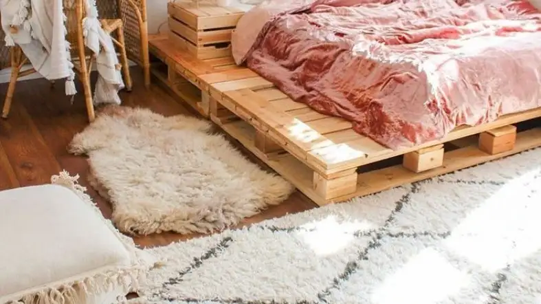 Fluffy Rug For Twin Bed Bedroom