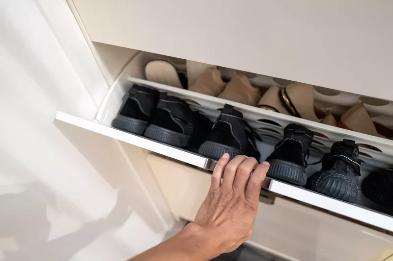 20 Clever Garage Shoe Storage Solutions to Try Today 1 Freestanding Shoe Cabinet