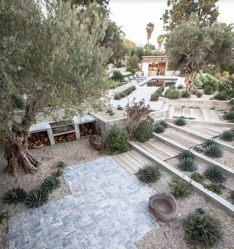 French Limestone Patio