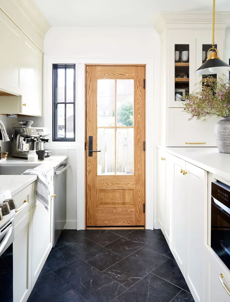 33 Smart Kitchen Layout Ideas for Better Flow and Function 27 Galley Kitchen With Door