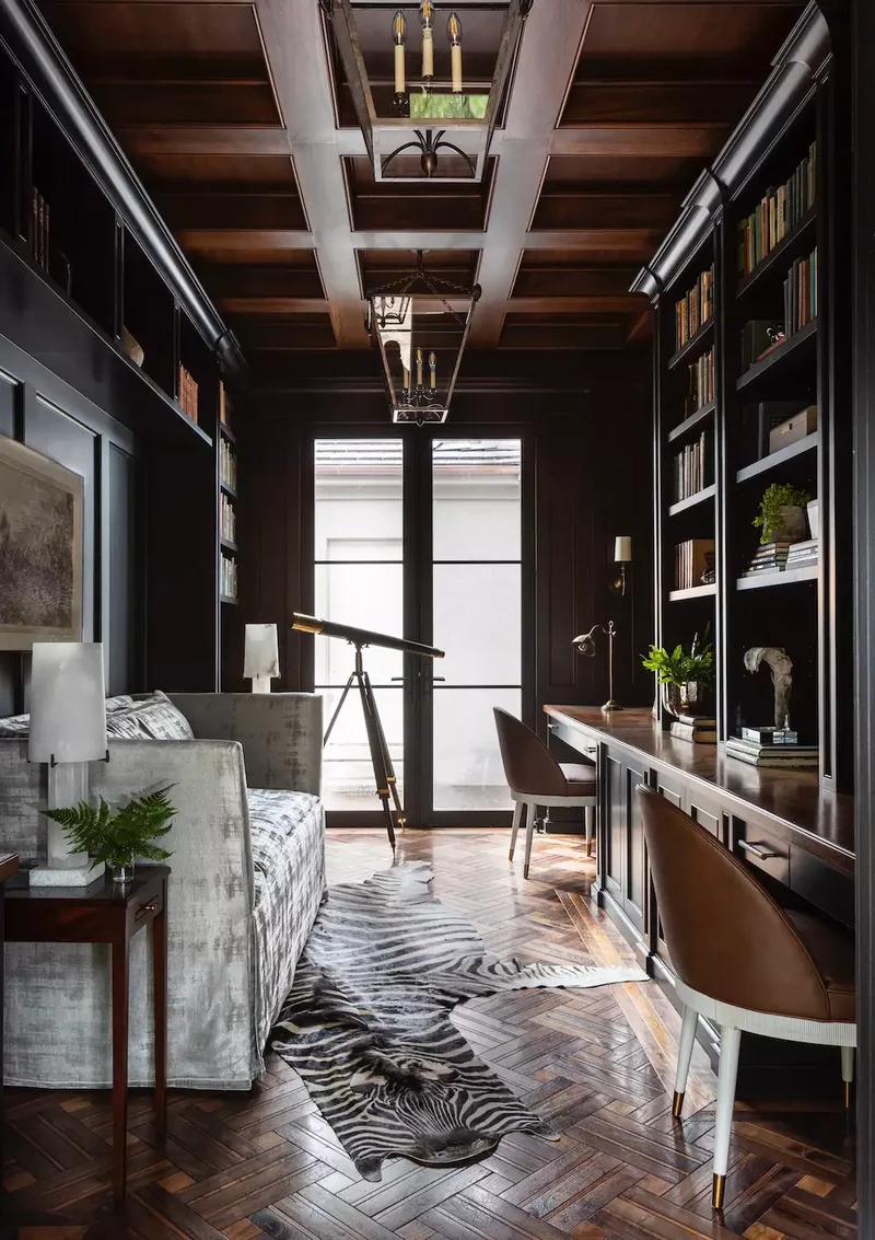 70 Home Office Ideas for Your Perfect Workspace Design 45 Galley-Style Layout