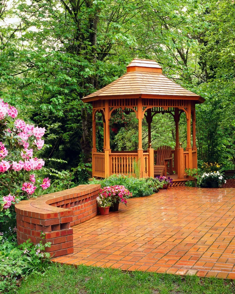 33 Beautiful Gazebo Design Ideas for Your Backyard Oasis 18 Gazebo Entertaining Area