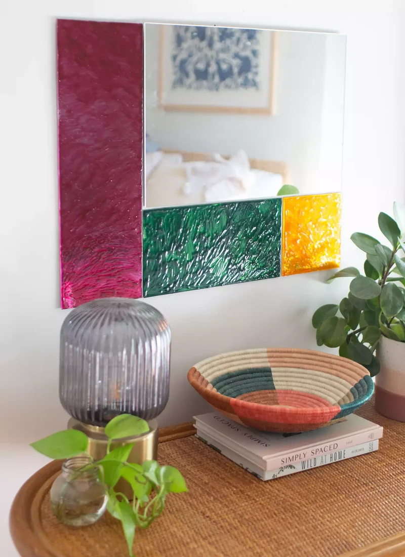 Get Creative With a DIY Stained Glass Mirror