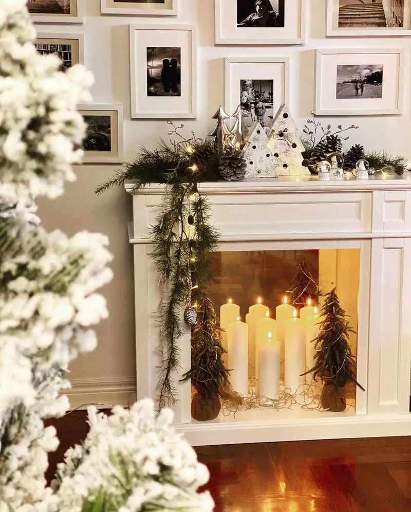 24 Creative Ways to Display Candles in Your Fireplace 23 Get Festive