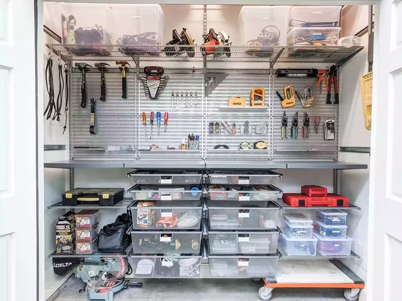 11 Creative Garage Shelving Solutions to Tame Your Clutter 2 Get Hooked