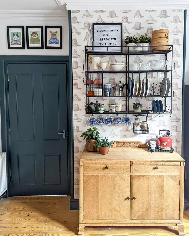 20 Beautiful Kitchen Accent Wall Ideas to Transform Your Space 2 Get a Bit Funky With Your Pattern