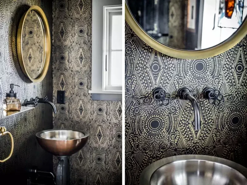 50 Moody Dark Bathroom Ideas for a Dramatic Transformation 2 Get a Little Gilded