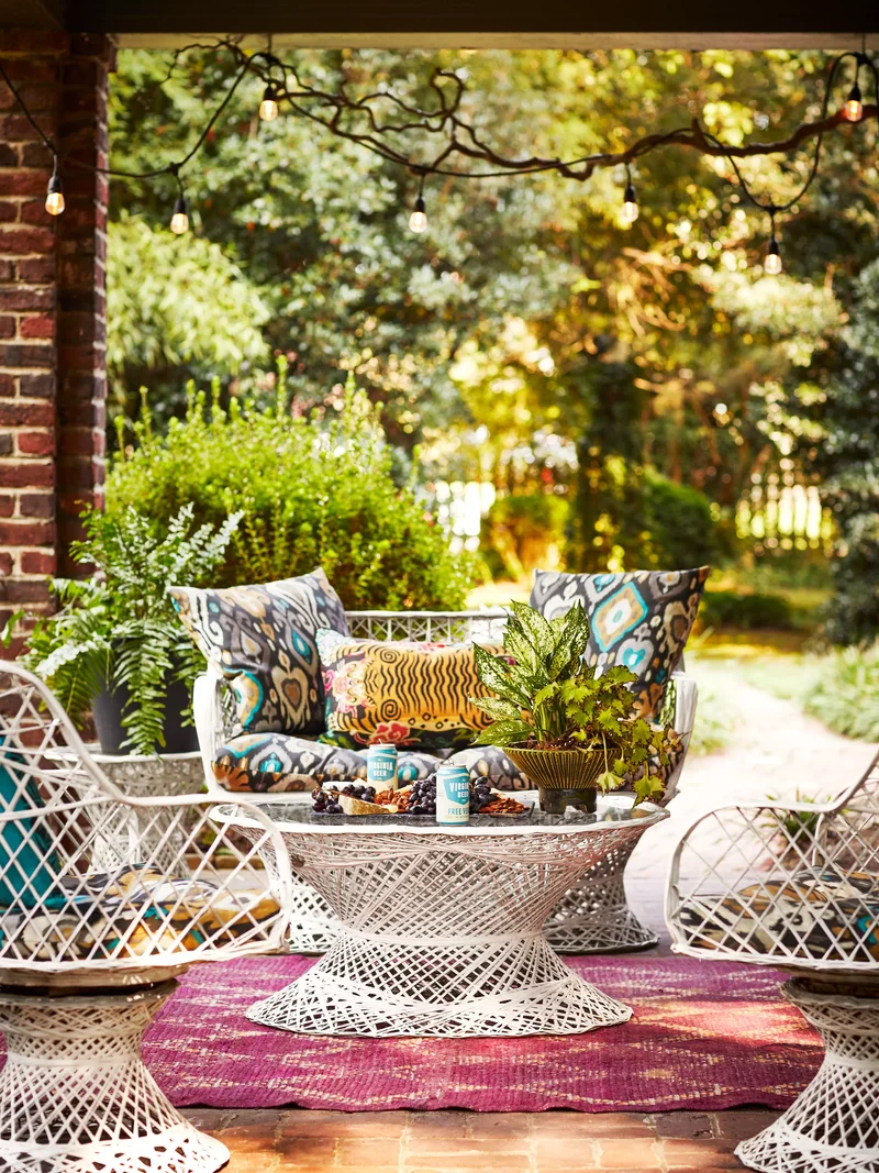 35 Stunning Patio Design Ideas for Your Outdoor Oasis 7 Give Vintage Furniture a Modern Spin