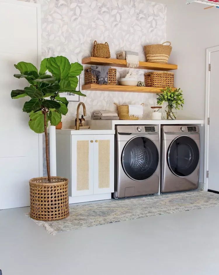 57 Laundry Room Ideas That Make Chores More Enjoyable 47 Glam Up the Garage
