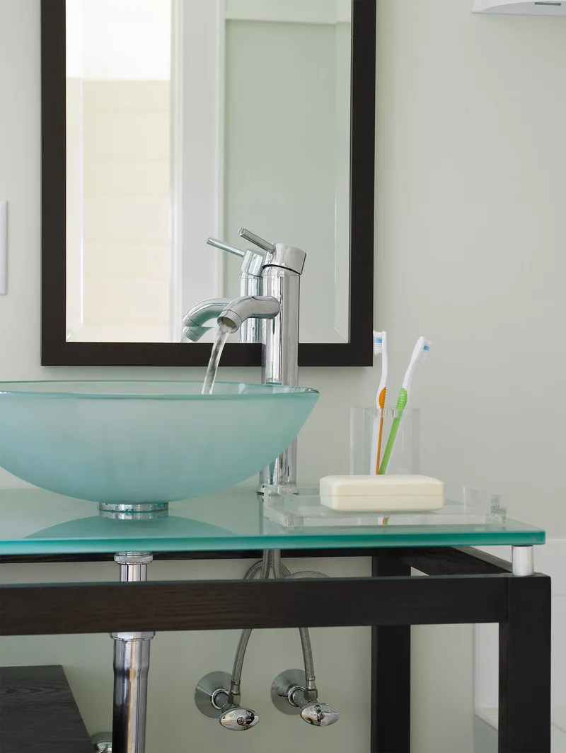 Glass Bathroom Countertops