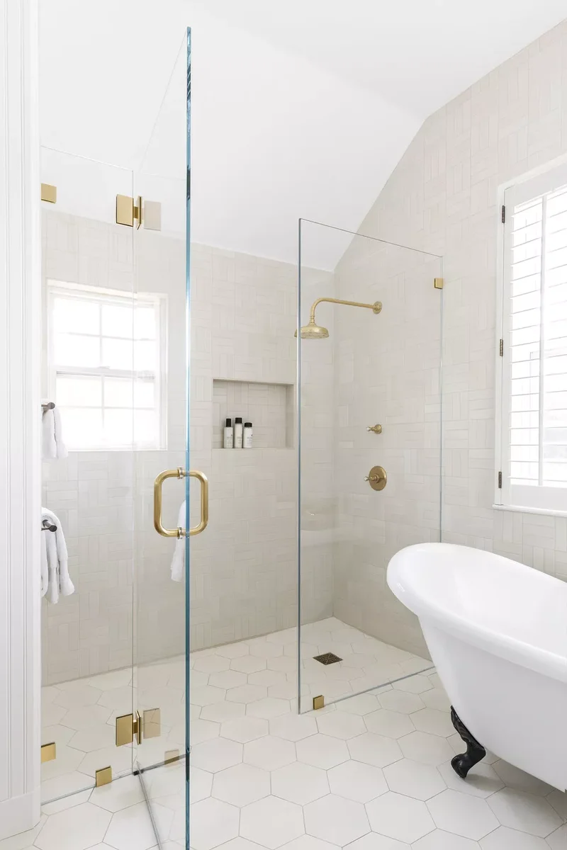 102 Beautiful Bathroom Design Ideas You'll Love to Recreate 19 Glass Shower Doors