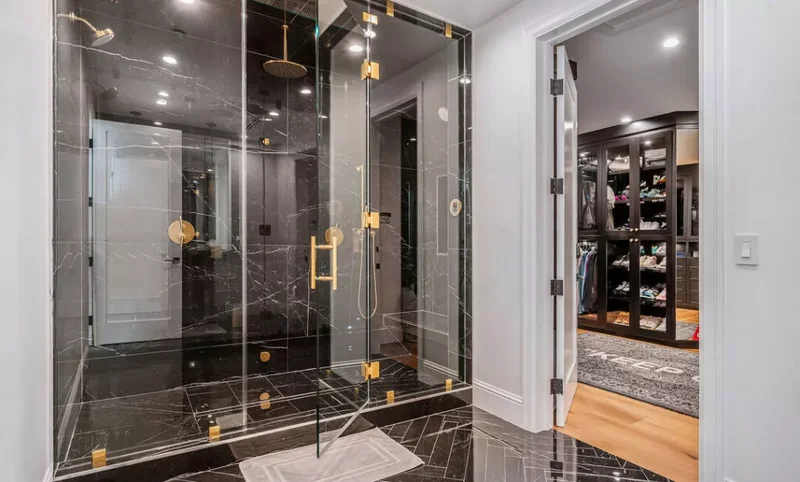 Glossy Black Marble Tiles