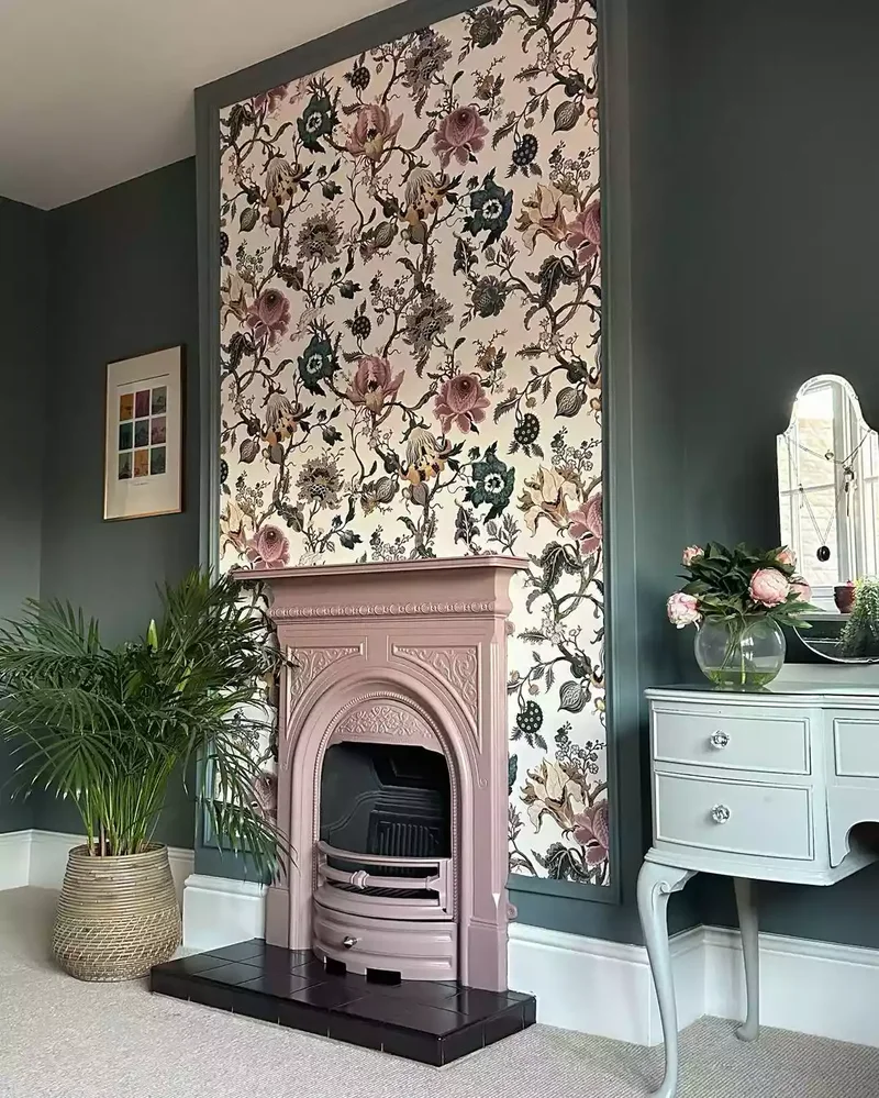 36 Beautiful Painted Fireplace Ideas for Your Home 35 Go All in With an Accent Wall