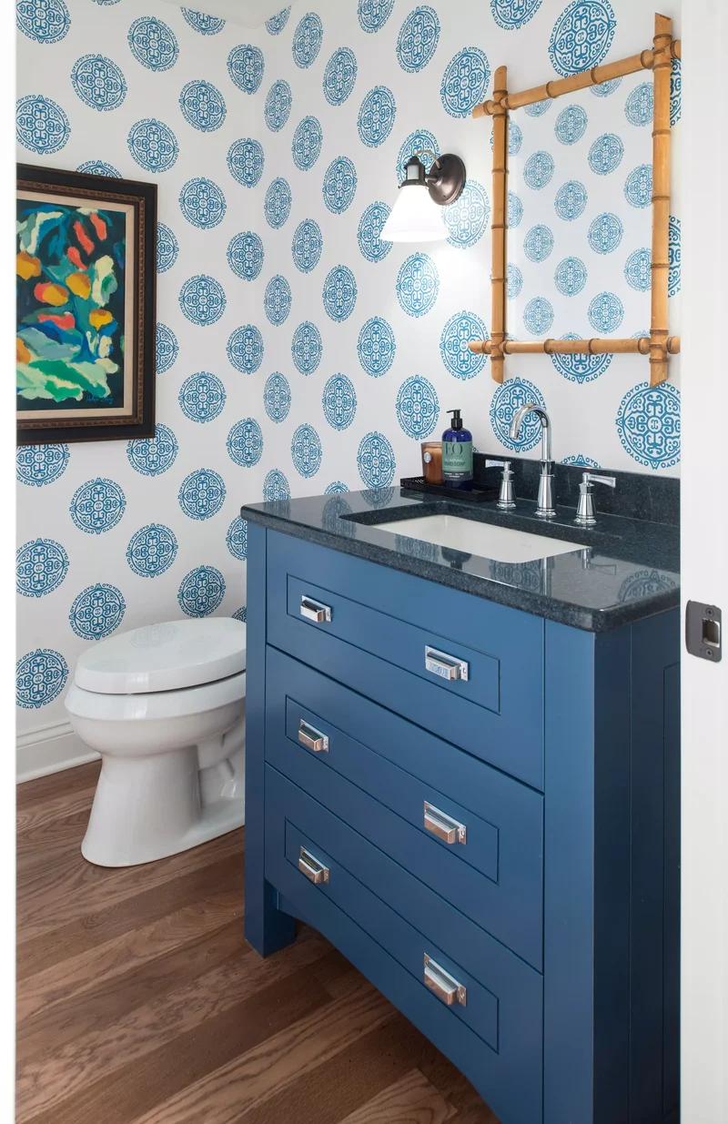 51 Stunning and Inspired Bathroom Wall Decoration Ideas 32 Go Blue