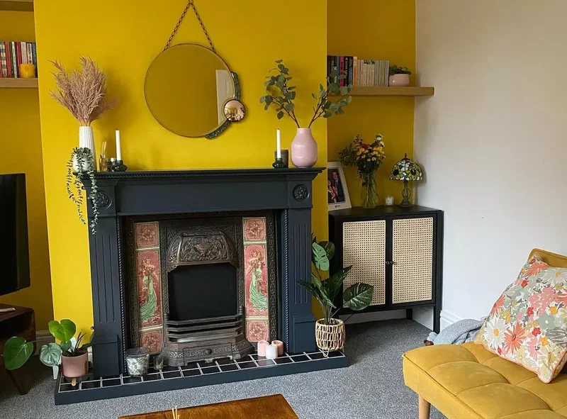 20 Yellow Living Room Ideas That Brighten Any Home 12 Go Bold and Dramatic