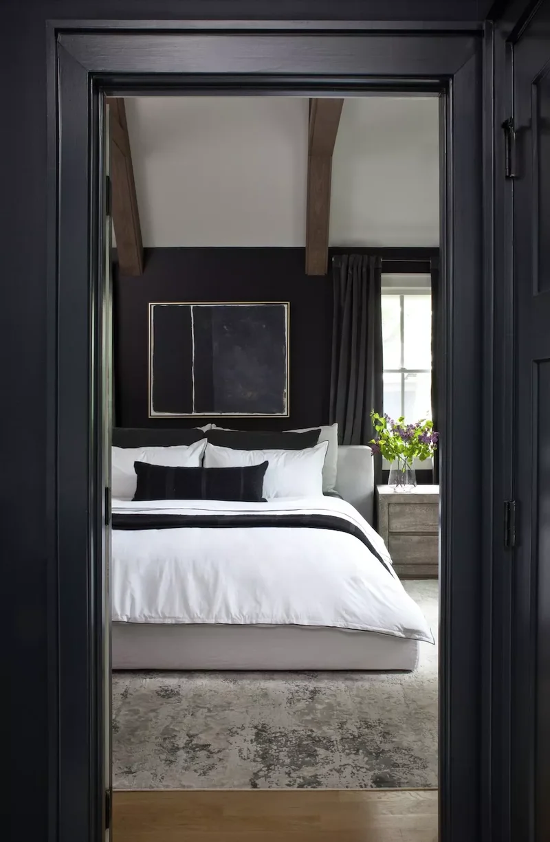 30 Stunning Vaulted Ceiling Designs That Create Drama 18 Go Dark and Moody