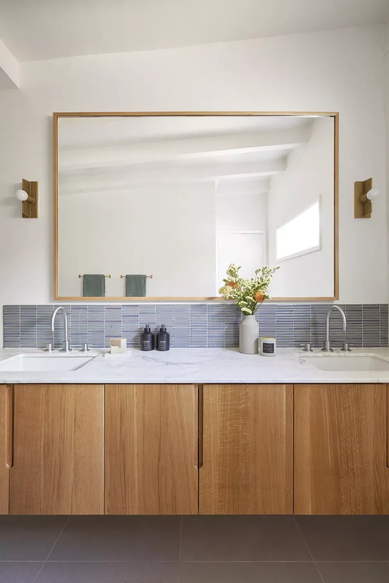 25 Stunning Double Vanity Bathroom Ideas You'll Adore 24 Go Earthy and Natural