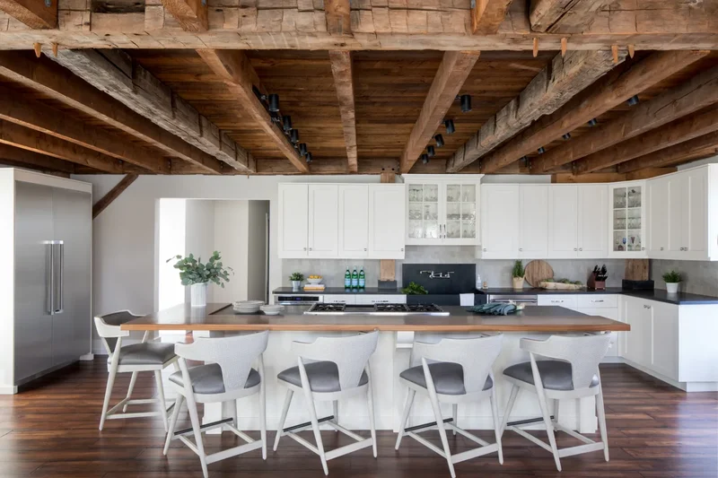 30 Charming Rustic Kitchen Ideas to Transform Your Space 5 Go for Wood Beams and Flooring