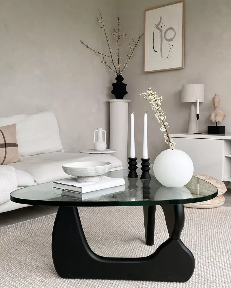 30 Black-and-White Living Room Ideas That Look Stunning 23 Go for a Modern Look