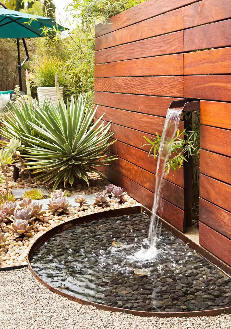 24 Beautiful Desert Landscaping Ideas for Hot Climates 3 Go for a Water Feature