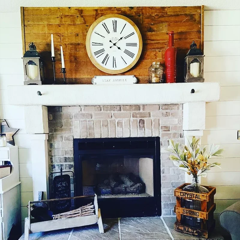 34 Cozy Farmhouse Fireplace Designs to Transform Your Room 12 Grab a Few Lanterns