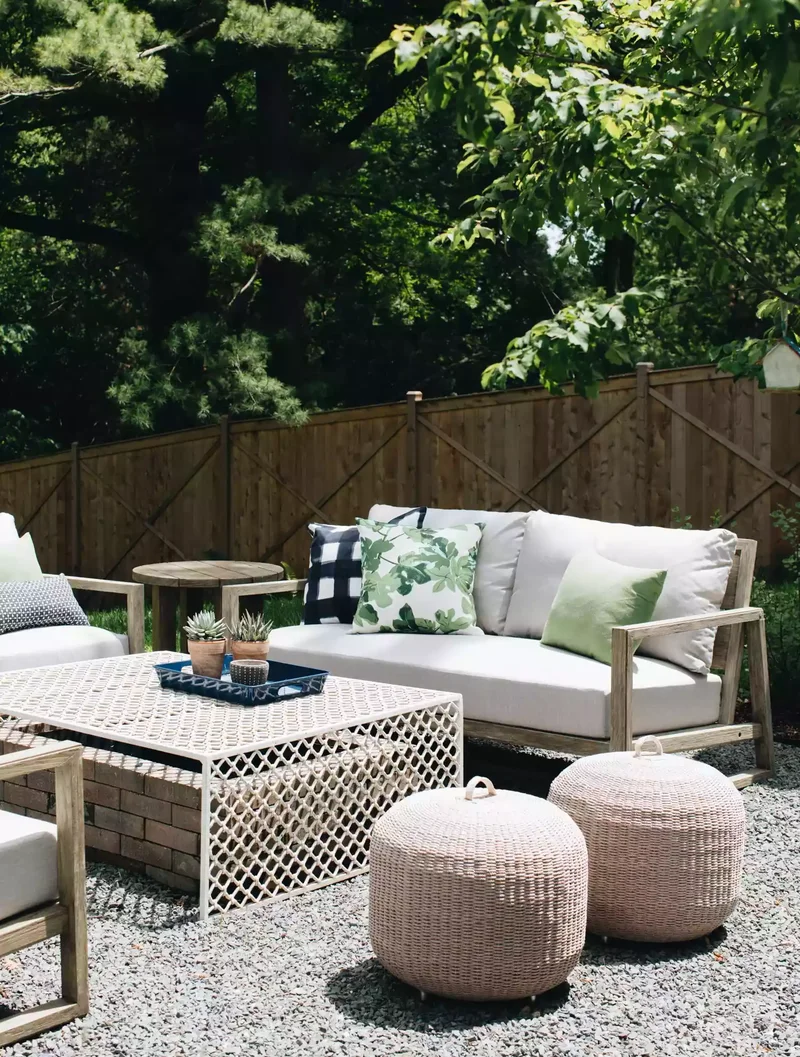 Gravel Fire Pit Area