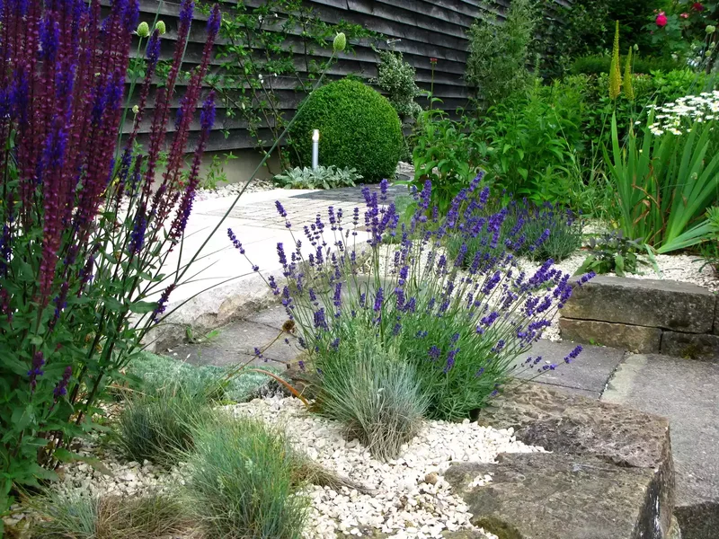 Gravel garden beds