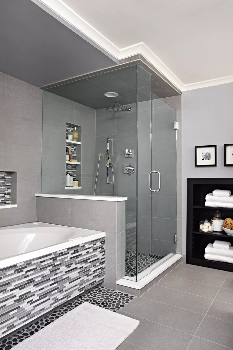 31 Stunning Black and White Bathroom Design Ideas 12 Gray Bathroom Color Scheme