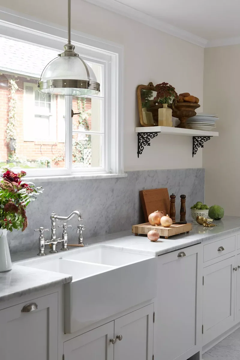 Gray Marble Backsplash