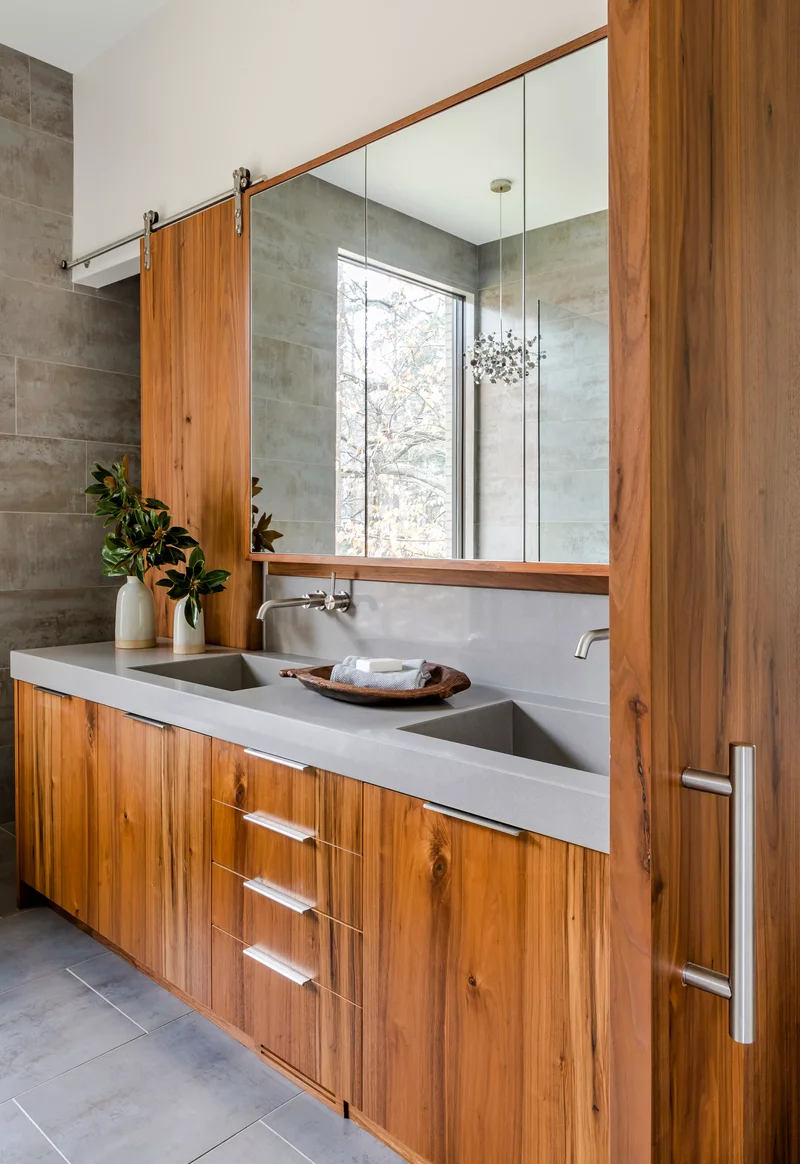 Gray Quartz Bathroom Countertops